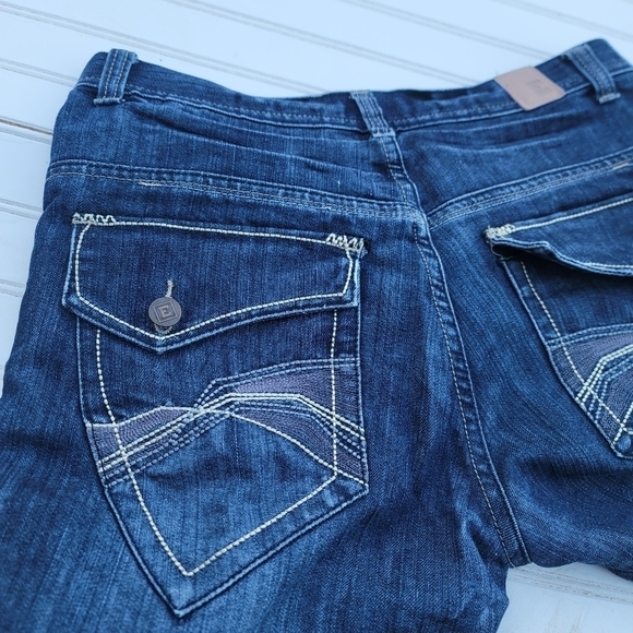 EMCEE Premium Denim Mens Blue Distressed Jeans Size 34 x 32 - Picture 4 of 9